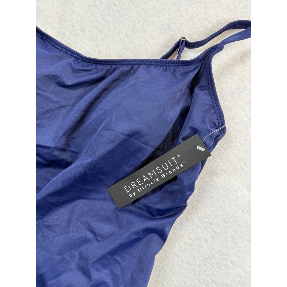 Dreamsuit by Miracle Brands Royal Blue One Piece Swimsuit Size 14 NWT 675814